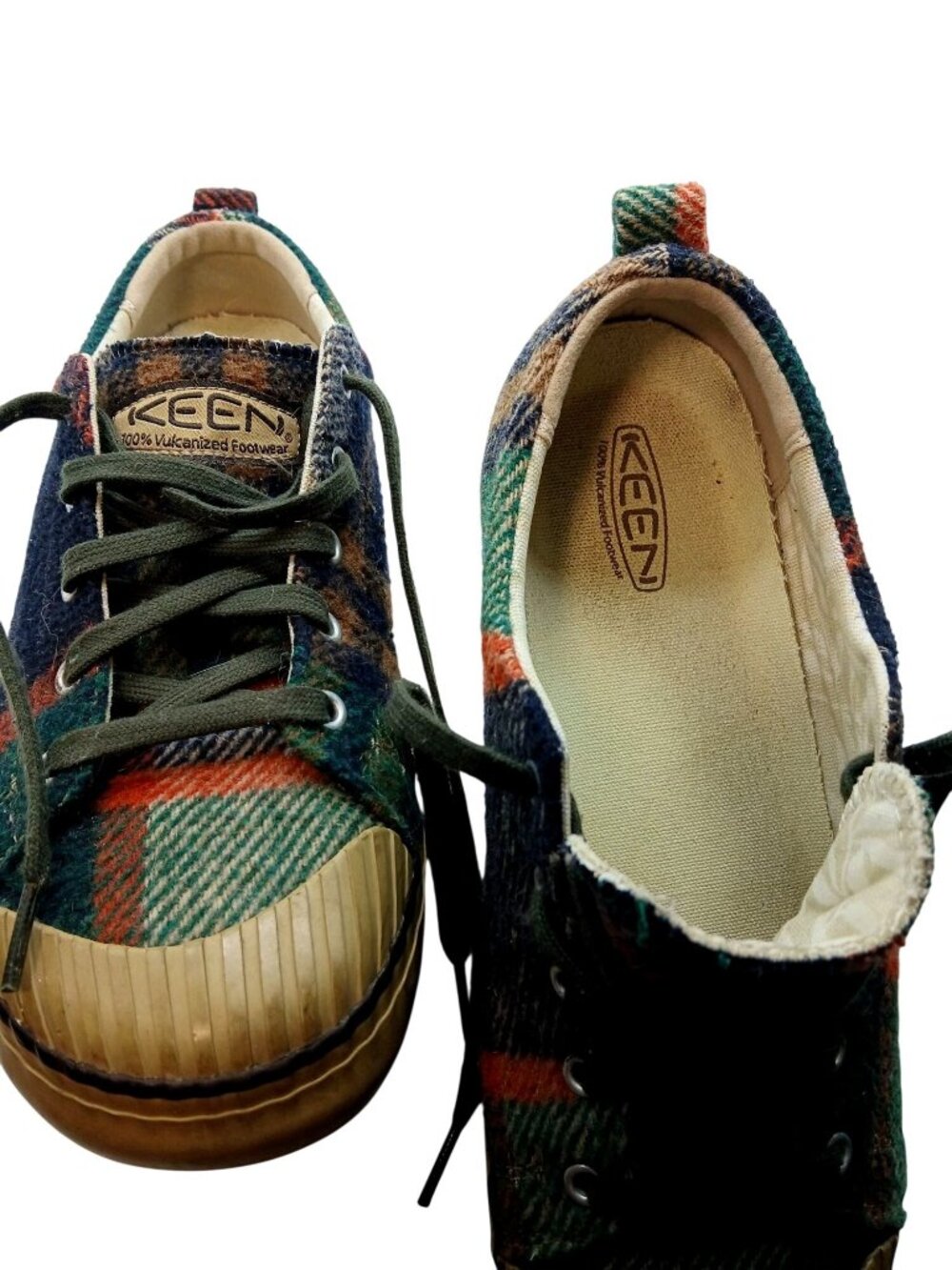 Keen Womens Elsa Wool Plaid Lace Up Sneakers Size 10.5 US EU 41 Multicolor Shoes - Picture 7 of 16